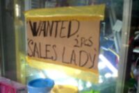 Sales lady - 2 pieces